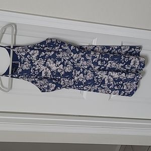 Fortune & Ivy blue and cream floral dress size XL